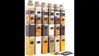 Pantry Storage Containers Organiser & Cereal Storage Containers for Kitchen Storage