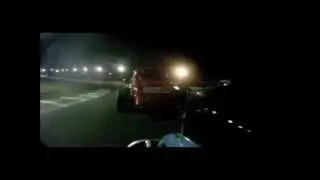 Star Speedway Dwarf Open Race Lap 1 Wreck #61 in-car