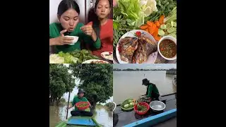 ត្រីអាំង ទឹកត្រីអំពិលទុំឆា បន្លែស្រស់ ឆ្ងាញ់សាហាវ