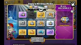 Hill Climb Racing 2 | Zoey's Pit Stop Picks! Lucky spin for once | Hillsidehustle 