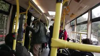 Inside A London Bus Route 465 in the Surbiton and Hook Areas 14 February 2017