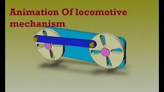 Animation Of Double Crank | Locomotive Mechanism