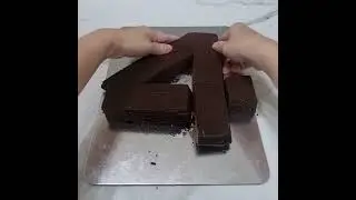 DIY number cake | number 4 #diycake