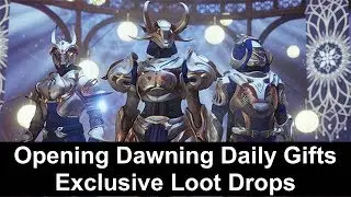 Destiny 2 - Opening Daily Dawning Gifts Exclusive Loot Drops Zephyr Legendary Sword