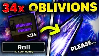 I Used 34 OBLIVION POTIONS For 'BREAKTHROUGH' 2B AURA! | Sol's RNG