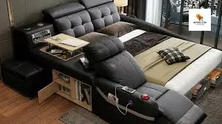 Luxury King Bed with Massage and Storage