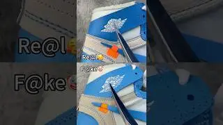 Real Vs Fake UNC Blue Off-White Jordan 1 #shorts #sneakerhead #viral
