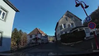 Lac Blanc to Alsace Vineyard Route - 4K Drives through clouds