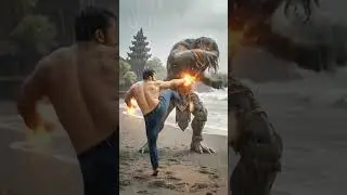 fight with the leak king on the beach