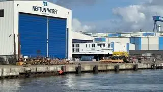 Neubau VIKING NERTHUS Flusskreuzfahrtschiff in der NEPTUN WERFT Rostock 11.8.2024