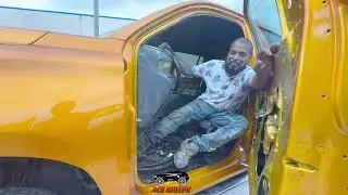 Kandy Randy Resprayed this Candy Gold Escalade with Double Suii Doors