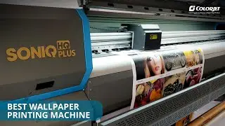 Wallpaper Printing Machine, Colorjet Soniq HQ Plus using Eco-Solvent Greentech Inks 6PL Pixel head