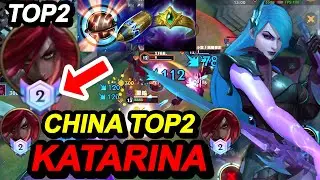 Wild Rift China Top2 Katarina Mid - China New Season Rank Gameplay - Build Rune - Quadra kill Carry