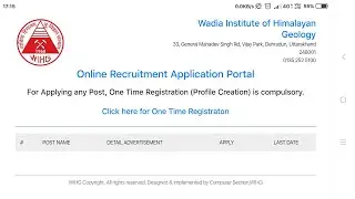 WIHG Recruitment 2021 | Wadia Institute Of Himalayan Geology Recruitment 2021 | WIHG Vacancy 2021