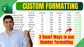 Custom Formatting Tips and Tricks for Number in Excel || Advance Excel Tutorial in Hindi