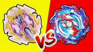 Beyblade ворвались в замедленном бою Бушин Дракон против Xcalibur Zenith Absorb