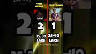 Total Gaming VS Carry Minati ❓#shorts #viralshots