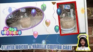 4 LAYERS MOCHA & VANILLA CHIFFON CAKE   4K