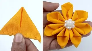 Hand Embroidery Basic Applique Flower Design for Beginners