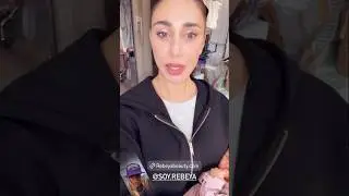 BEL&Eacute;N RODRIGUEZ culla la nipote Clara, figlia di CECILIA RODRIGUEZ...Luna in sottofondo...