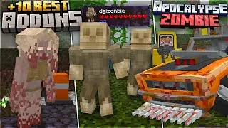 Top 10 MEJORES ADDONS PARA TRANSFORMAR MINECRAFT 1.20+ (Bedrock/PE) EN UN APOCALIPSIS ZOMBI