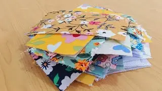 See how I turned my scrap fabric into easy quilt pattern 
