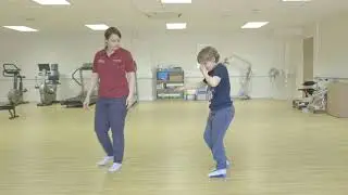 Balancing exercise - heel to toe walking