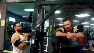 Sheamus and rusev funny moments in gym hall