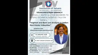 Highest and Best Use Analysis in Indian Real Estate Valuation by DR. PROF. BADAM SUNDARA RAO