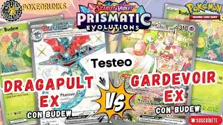 Pokemon TCG Testing Decks Prismatic Evolutions Gardevoir EX vs Dragapult Ex | Testeo para Mérida