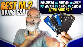 WD SN580 vs SN5000 vs SN770 vs SN7100 vs SN850 vs SN850X ⚡ Kitna Fark Hai? 🔥 Best M.2 NVMe SSD
