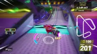 Sonic Racing: Crossworlds Open Network Test | E-Stadium Time Trial in 2:10.221