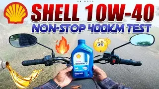 Shell 10W-40 పోసి తిరిగితే ఇలా ఉంటుందనుకోలేదు Engine Oil Non-Stop 400 km test