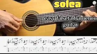 solea [tab]_Easy falseta flamenco tutorial