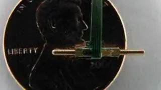 Tiny Squiggle piezo linear motor on penny