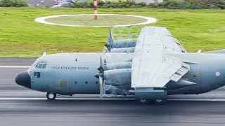 STUNNING C130 Propeller Tip VORTICES Portugal Air Force at Madeira Airport Youtube