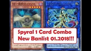 [YUGIOH] Spyral 1 Card Combo After New Banlist OCG January 2018!!!