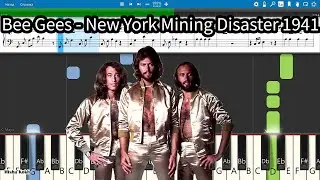 Bee Gees - New York Mining Disaster 1941 [Piano Tutorial | Sheets | MIDI] Synthesia
