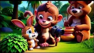 &ldquo;Funny Monkey Vlogger 😂🐒 | Jungle Adventure Cartoon Story for Kids&rdquo;