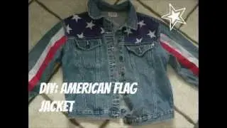 DIY american flag jacket
