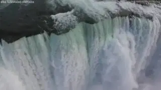 Drone captures beautiful rainbow over Niagara Falls