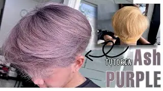 FULL COLORING ASH GREY ASH PURPLE || TREND WARNA RAMBUT 2024 PALING KEREN