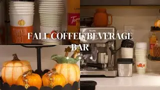 Fall Coffee/Beverage Bar | Decorate With Me | Fall Coffee Bar 2022 #fallcoffeebeveragebarcollab2022