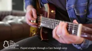 B&G Guitars Little Sister Private Build Electric Guitar, Tobacco Burst, Humbuckers - Neck Pickup