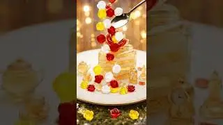 [ASMR&times;AI] Fun sounds of glass cake 🍰 #shorts