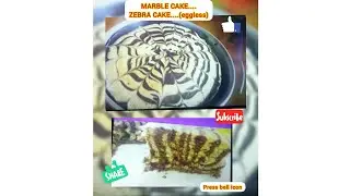 Marble Cake..#Zebra Cake...#Eggless MARBLE cake....