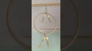 My first macrame bird swing #birds #shorts