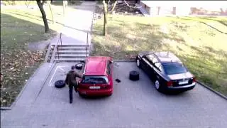 Tires change time lapse