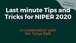 How to prepare for NIPER exam?