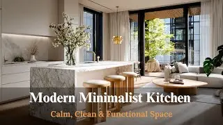 Minimalist Kitchen Design 2025   Sleek Storage, Hidden Details & Soft Modern Tones